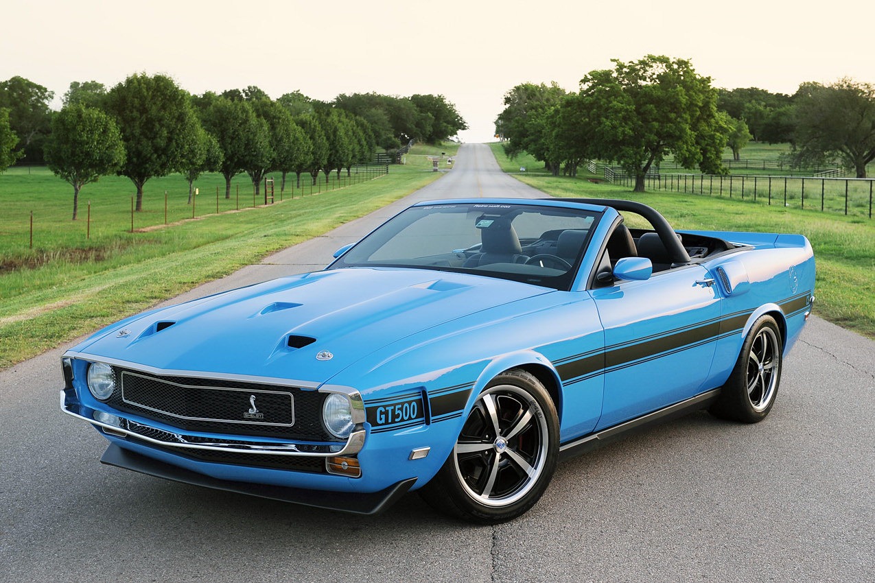 Retro 1969 Ford Mustang Shelby GT500