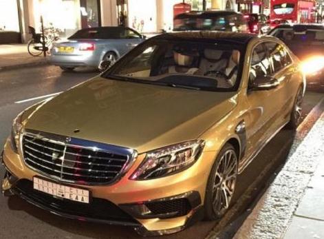 Gold Mercedes S63 AMG by Brabus  