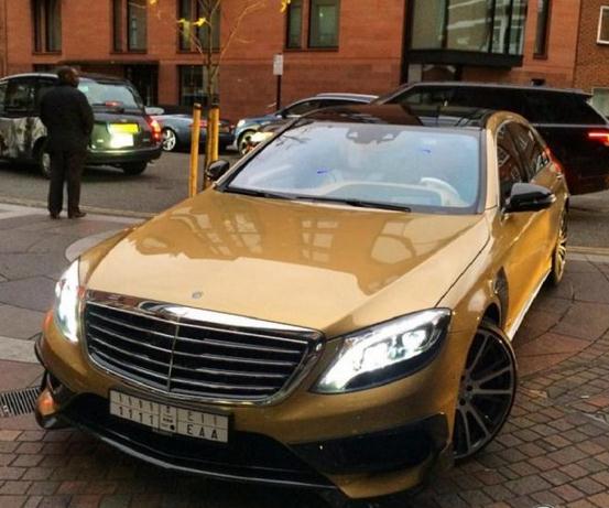 Gold Mercedes S63 AMG by Brabus  