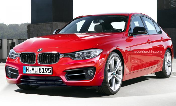 2015 BMW 3-Series facelift render