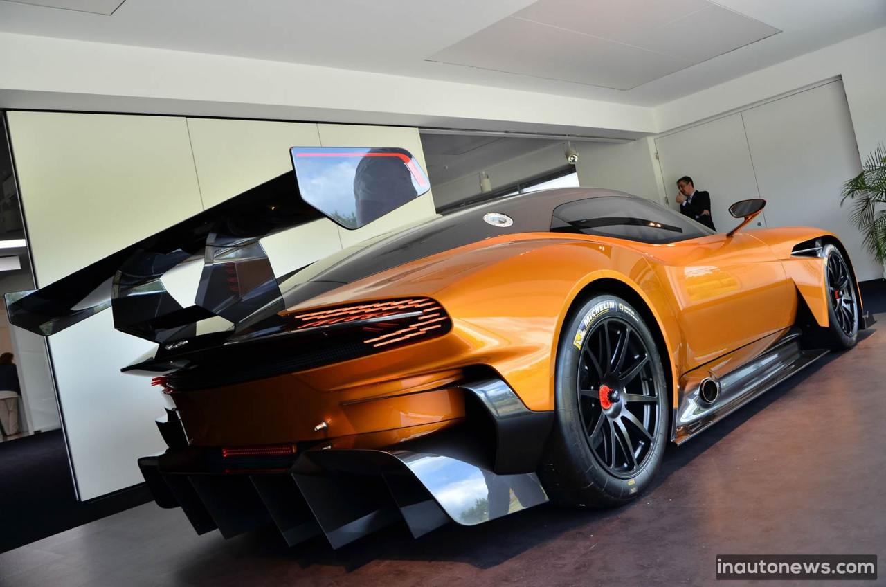 Aston Martin Vulcan with orange paint