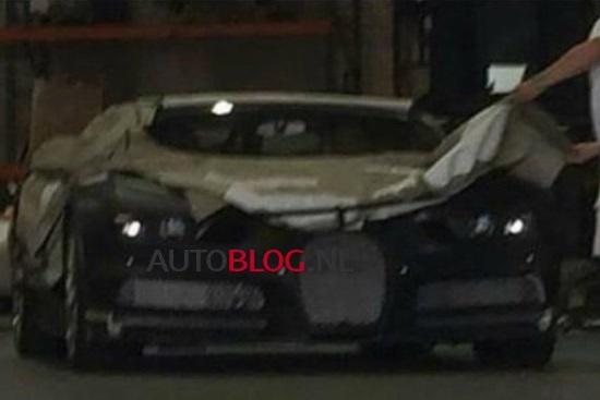 Bugatti Chiron spy photo