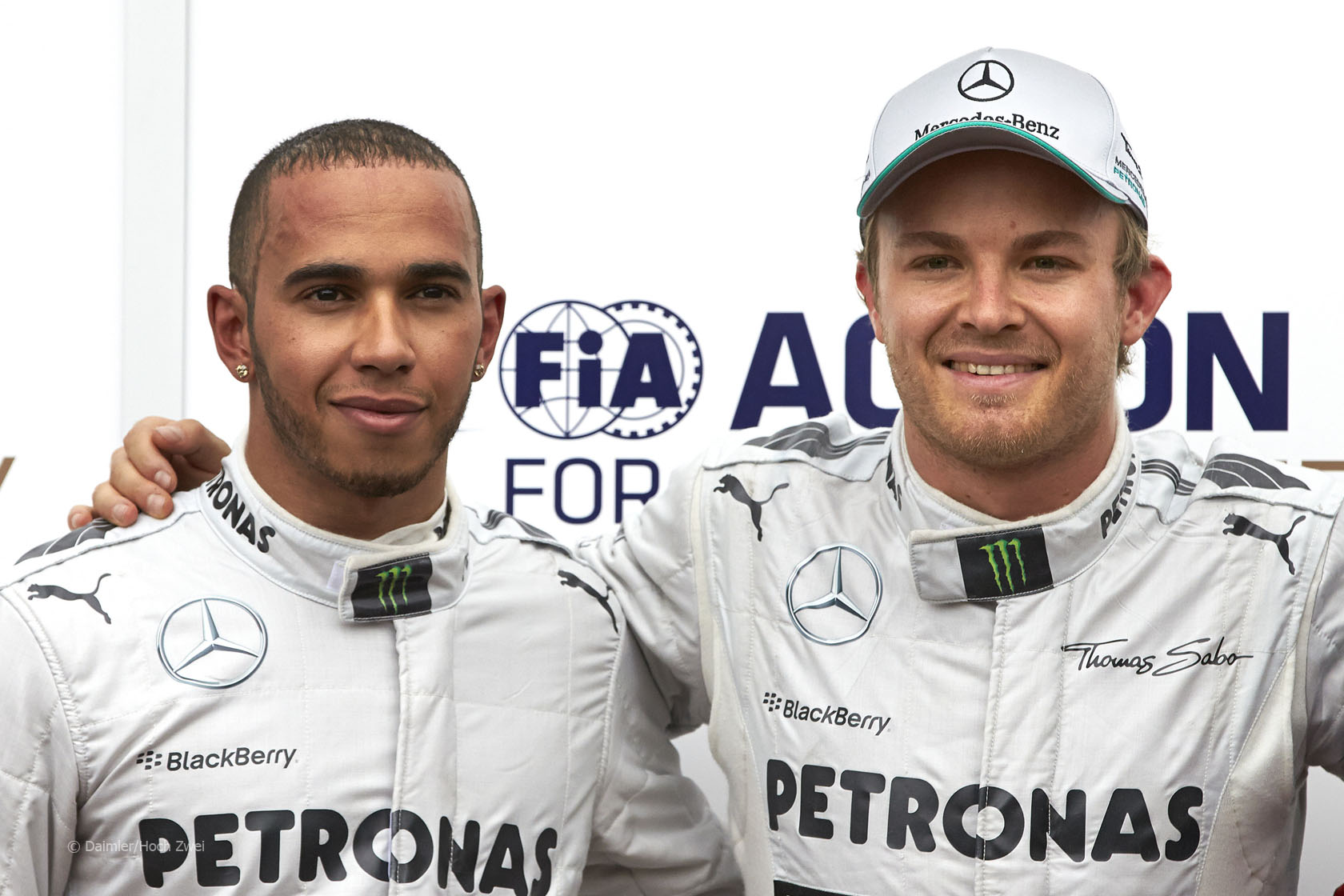 Hamilton and Rosberg